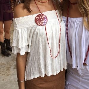 Free People Santorini Off The Shoulder Top